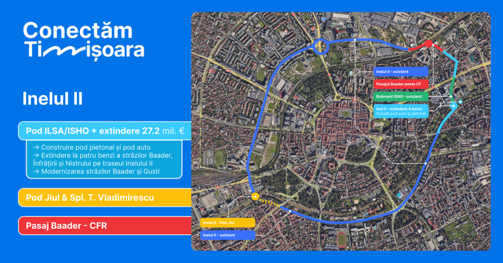  Primăria Timișoara, pregătită să depună proiectul Inelului 2 pentru finanțare europeană